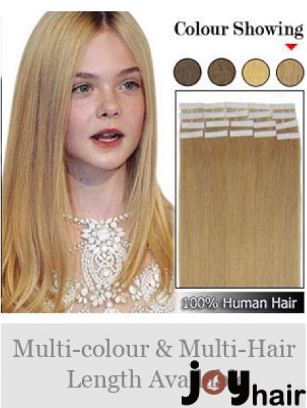 Blonde Straight Perfect Remy Human Hair Tape In Hair Extensions