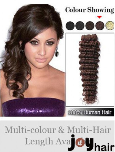 Wavy Remy Human Hair Auburn Sleek Weft Extensions