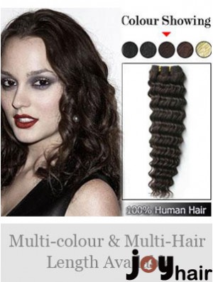 Wavy Remy Human Hair Brown Fabulous Weft Extensions