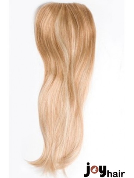 Cheapest Blonde Straight Remy Human Hair Clip In Hairpieces