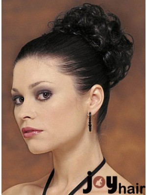 Black Big Bun Hair Piece